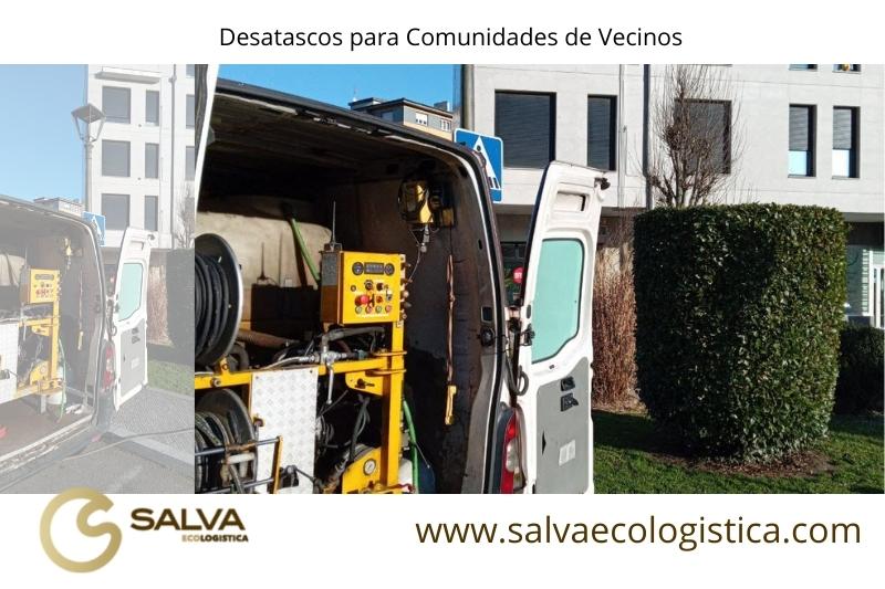 Desatascos de tuberías en comunidades, ayuntamientos y empresas
